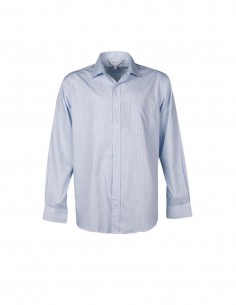 AU-1900L - Mens Henley Striped Long Sleeve Shirt - Aussie Pacific - Corporates 2