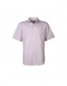 AU-1900S - Mens Henley Striped Short Sleeve Shirt - Aussie Pacific - Corporates 2
