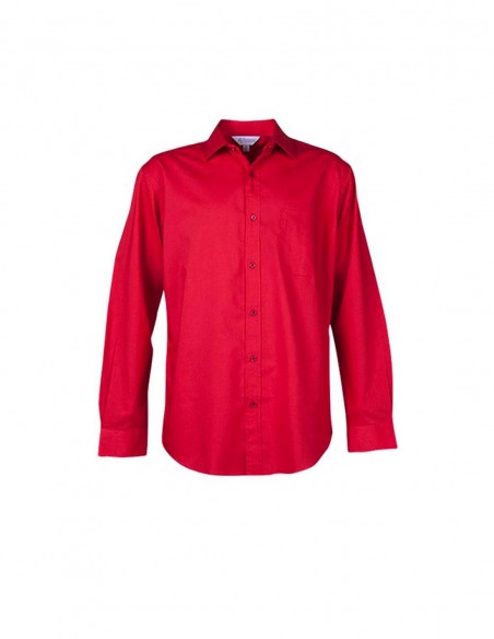 AU-1903L - Mens Mosman Stretch Long Sleeve Shirt - Aussie Pacific - Corporates