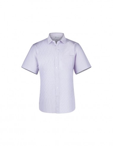 AU-1906S - Mens Bayview Wide Stripe Short Sleeve Shirt - Aussie Pacific - Corporates