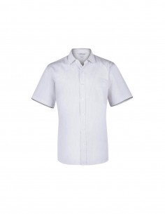 AU-1906S - Mens Bayview Wide Stripe Short Sleeve Shirt - Aussie Pacific - Corporates 2