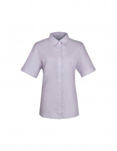 AU-2900S - Ladies Henley Striped Short Sleeve Shirt - Aussie Pacific - Corporates 2
