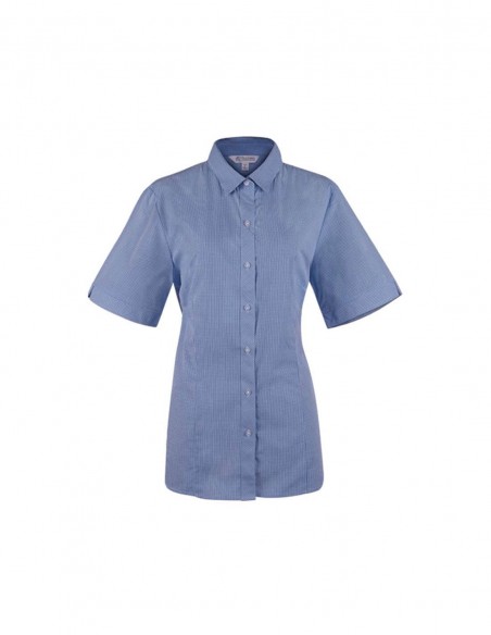 AU-2901S - Ladies Toorak Check Short Sleeve Shirt - Aussie Pacific - Corporates