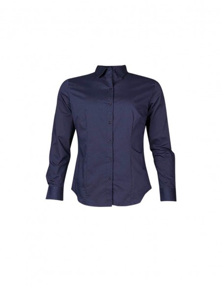 AU-2903L - Ladies Mosman Stretch Long Sleeve Shirt - Aussie Pacific - Corporates
