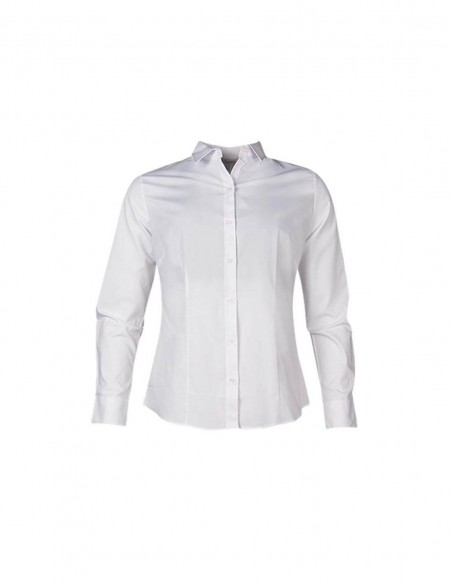 AU-2903L - Ladies Mosman Stretch Long Sleeve Shirt - Aussie Pacific - Corporates