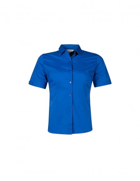 AU-2903S - Ladies Mosman Stretch Short Sleeve Shirt - Aussie Pacific - Corporates