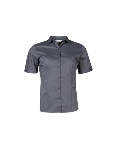 AU-2903S - Ladies Mosman Stretch Short Sleeve Shirt - Aussie Pacific - Corporates