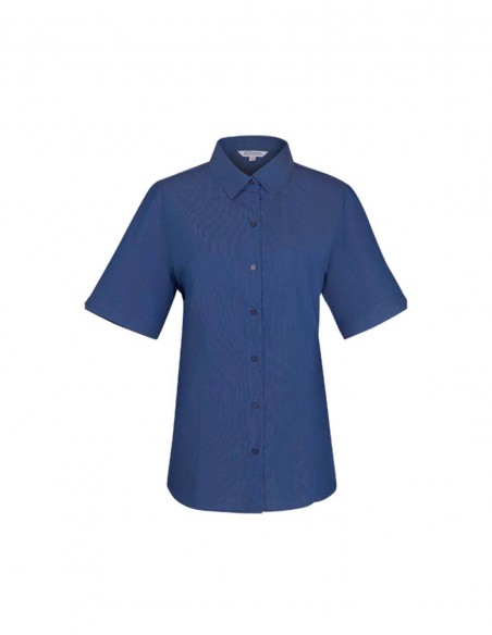 AU-2905S - Ladies Belair Stripe Short Sleeve Shirt - Aussie Pacific - Corporates