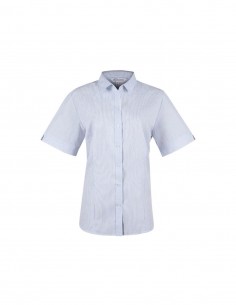 AU-2906S - Ladies Bayview Wide Stripe Short Sleeve Shirt - Aussie Pacific - Corporates 2
