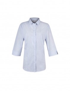 AU-2906T - Ladies Bayview Wide Stripe 3/4 Sleeve Shirt - Aussie Pacific - Corporates 2