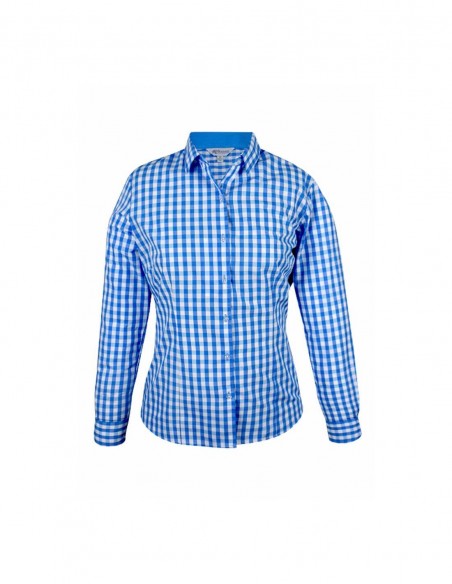 AU-2908L - Ladies Devonport Long Sleeve Shirt - Aussie Pacific - Corporates