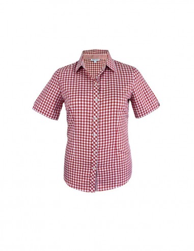 AU-2909S - Ladies Brighton Short Sleeve Shirt - Aussie Pacific - Corporates