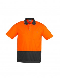SY-ZH231 - Unisex Hi Vis Basic Spliced S/S Polo - Syzmik - Work Wear 2