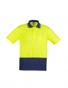 SY-ZH231 - Unisex Hi Vis Basic Spliced S/S Polo - Syzmik - Work Wear 2