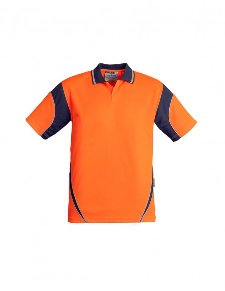 SY-ZH248 - Mens Hi Vis Aztec S/S Polo - Syzmik - Work Wear