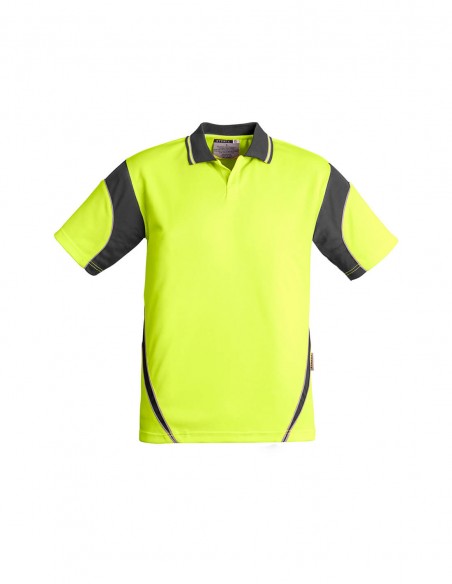 SY-ZH248 - Mens Hi Vis Aztec S/S Polo - Syzmik - Work Wear