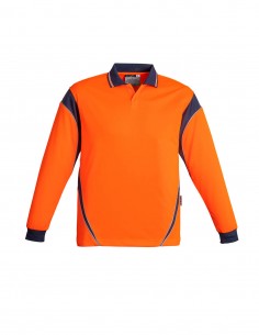 SY-ZH249 - Mens Hi Vis Aztec L/S Polo - Syzmik - Work Wear 2