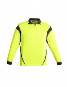 SY-ZH249 - Mens Hi Vis Aztec L/S Polo - Syzmik - Work Wear 2