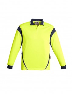 SY-ZH249 - Mens Hi Vis Aztec L/S Polo - Syzmik - Work Wear 2