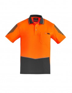 SY-ZH315 - Mens Hi Vis Flux S/S Polo - Syzmik - Work Wear 2