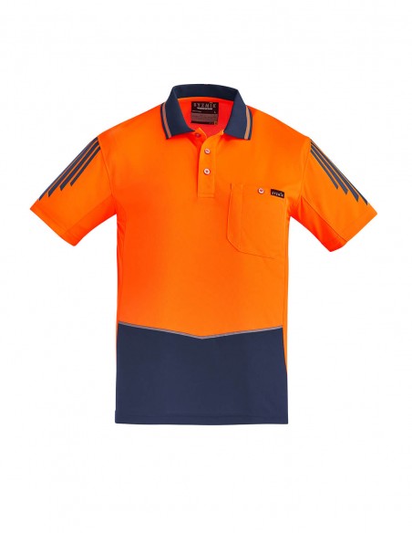 SY-ZH315 - Mens Hi Vis Flux S/S Polo - Syzmik - Work Wear
