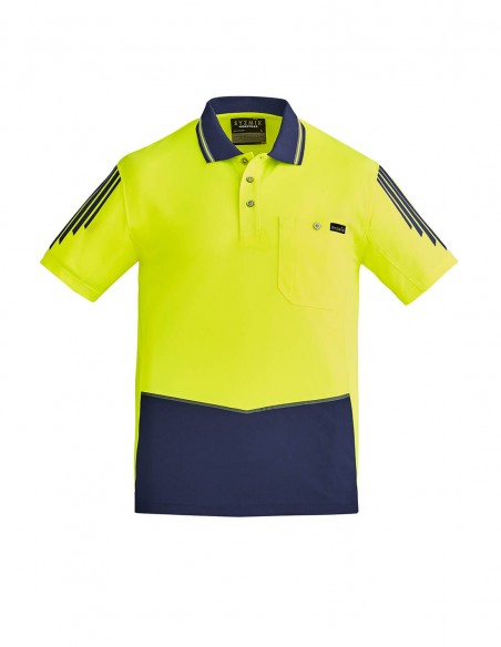 SY-ZH315 - Mens Hi Vis Flux S/S Polo - Syzmik - Work Wear