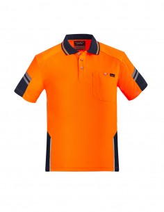 SY-ZH465 - Mens Reinforced Hi Vis Squad S/S Polo - Syzmik - Work Wear