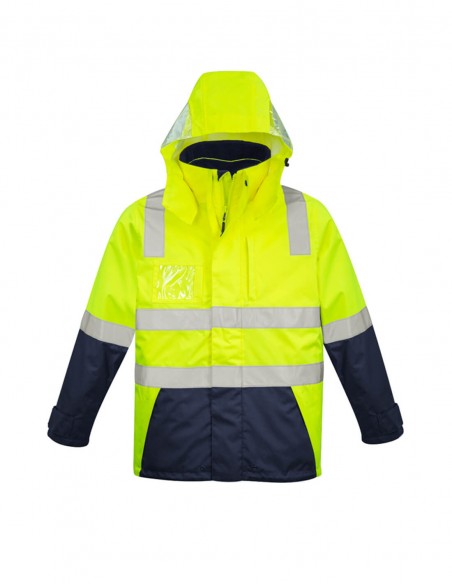 SY-ZJ530 - Mens Hi Vis 4 In 1 Waterproof Jacket - Syzmik - Work Wear