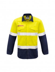 SY-ZW132 - Mens Hoop Taped Spliced Shirt - Syzmik - Work Wear 2