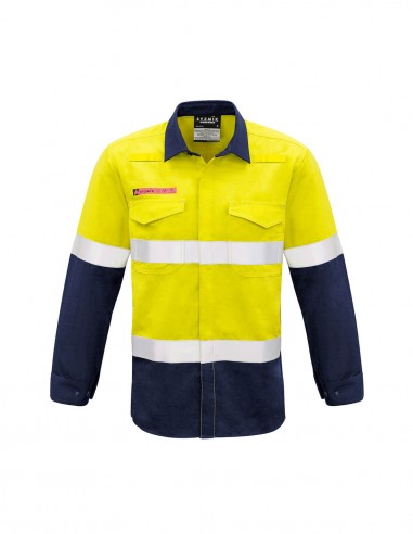 SY-ZW132 - Mens Hoop Taped Spliced Shirt - Syzmik - Work Wear