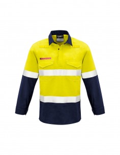 SY-ZW133 - Mens Closed Front Hoop Taped Spliced Shirt - Syzmik - Work Wear 2
