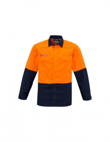 SY-ZW138 - Mens Hi Vis Spliced Shirt - Syzmik - Work Wear