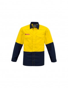 SY-ZW138 - Mens Hi Vis Spliced Shirt - Syzmik - Work Wear 2