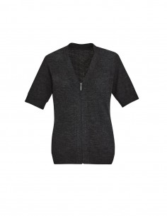 BCA-CK962LC - Womens Zip Front Short Sleeve Knit - Biz Care - Healthcare 2