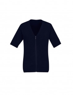 BCA-CK962LC - Womens Zip Front Short Sleeve Knit - Biz Care - Healthcare 2