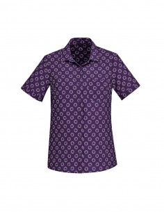 BCA-CS948LS - Womens Florence Daisy Print Short Sleeve Shirt - Biz Care - Healthcare 2