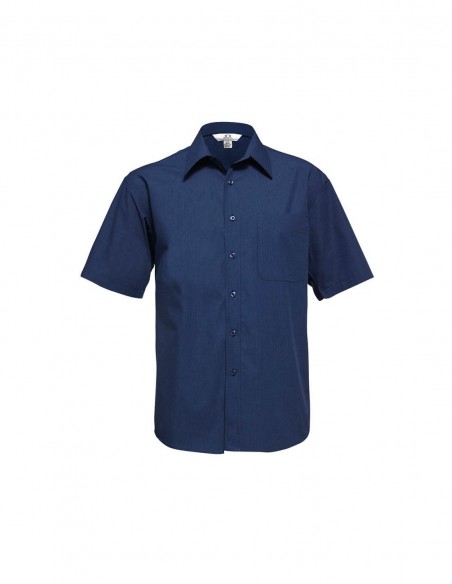 BC-SH817 - Micro Check Mens S/S Shirt - Biz Collection - Corporates