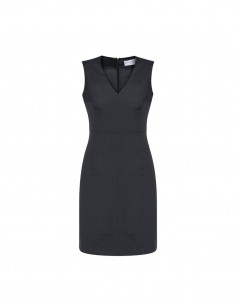 BCO-34021 - Womens Sleeveless V Neck Dress - Biz Corporates - Corporates 2