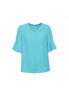 BCO-RB966LS - Womens Aria Fluted Sleeve Blouse - Biz Corporates - Corporates 2